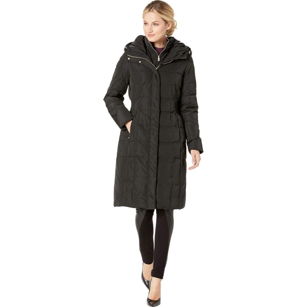 imageCole Haan womens Long Quilted Puffer Coat Down JacketDeep Black