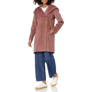 Cole Haan Women’s Alpaca Wool Luxury Coat(Peony)