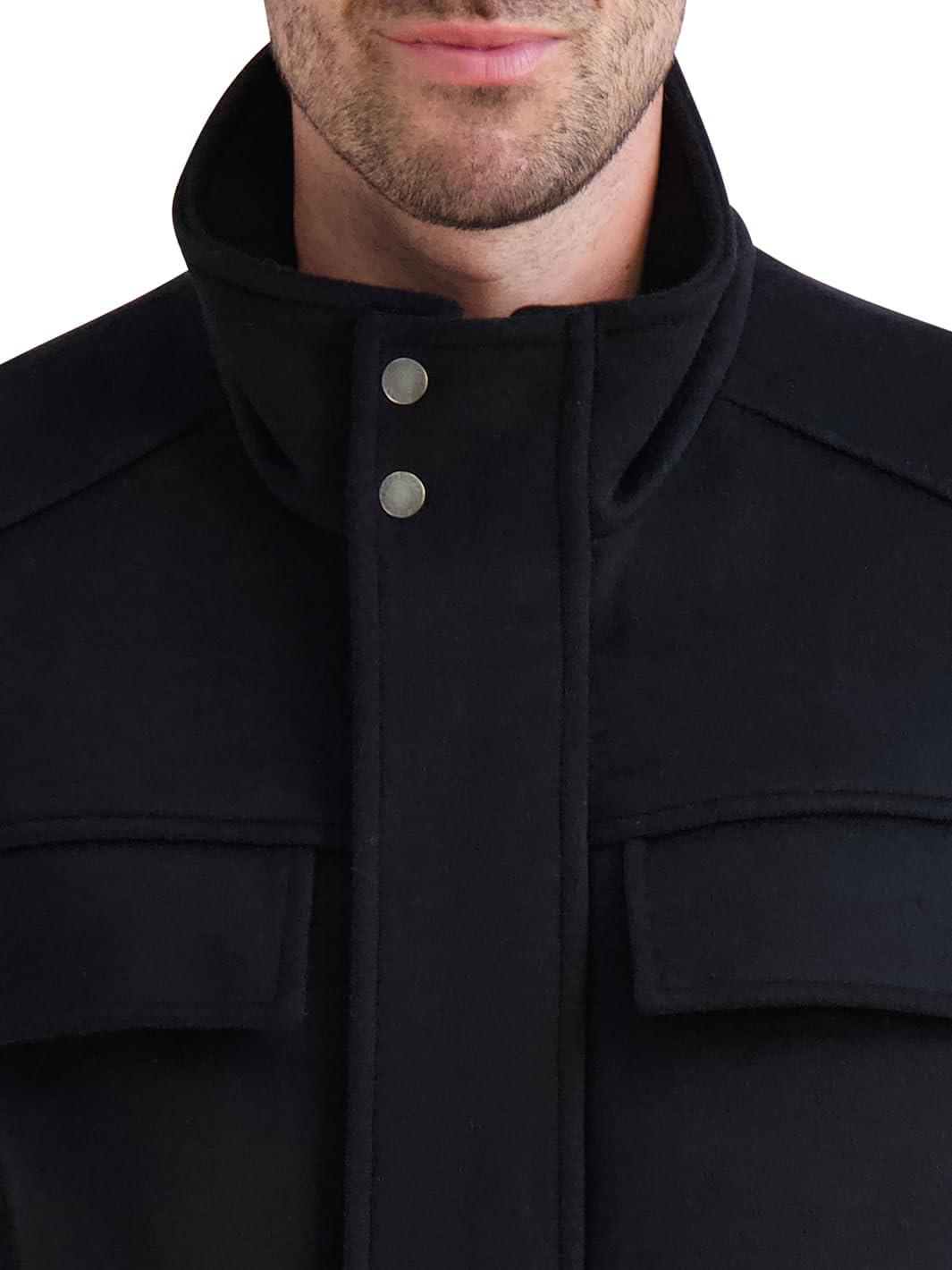 imageCole Haan mens Wool Multipocket CoatBlack