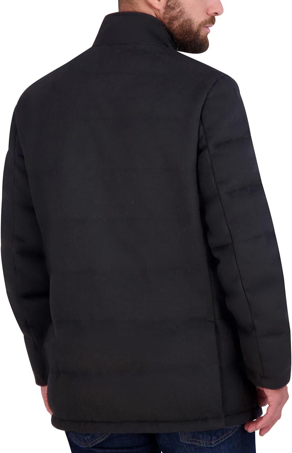 imageCole Haan mens Wool Padded CoatBlack