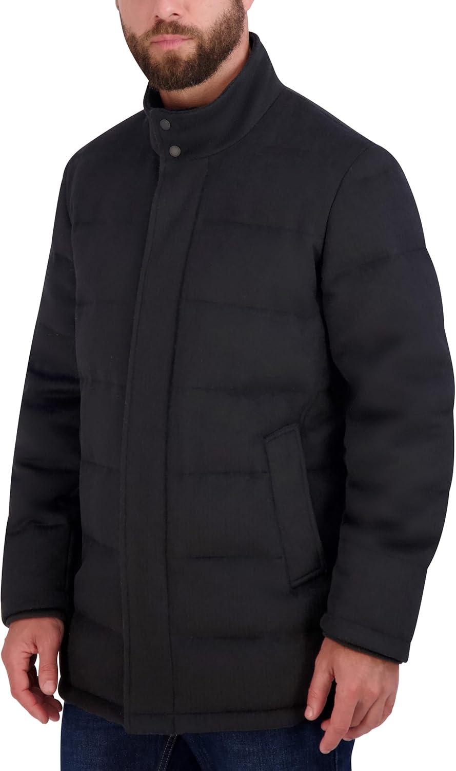 imageCole Haan mens Wool Padded CoatBlack