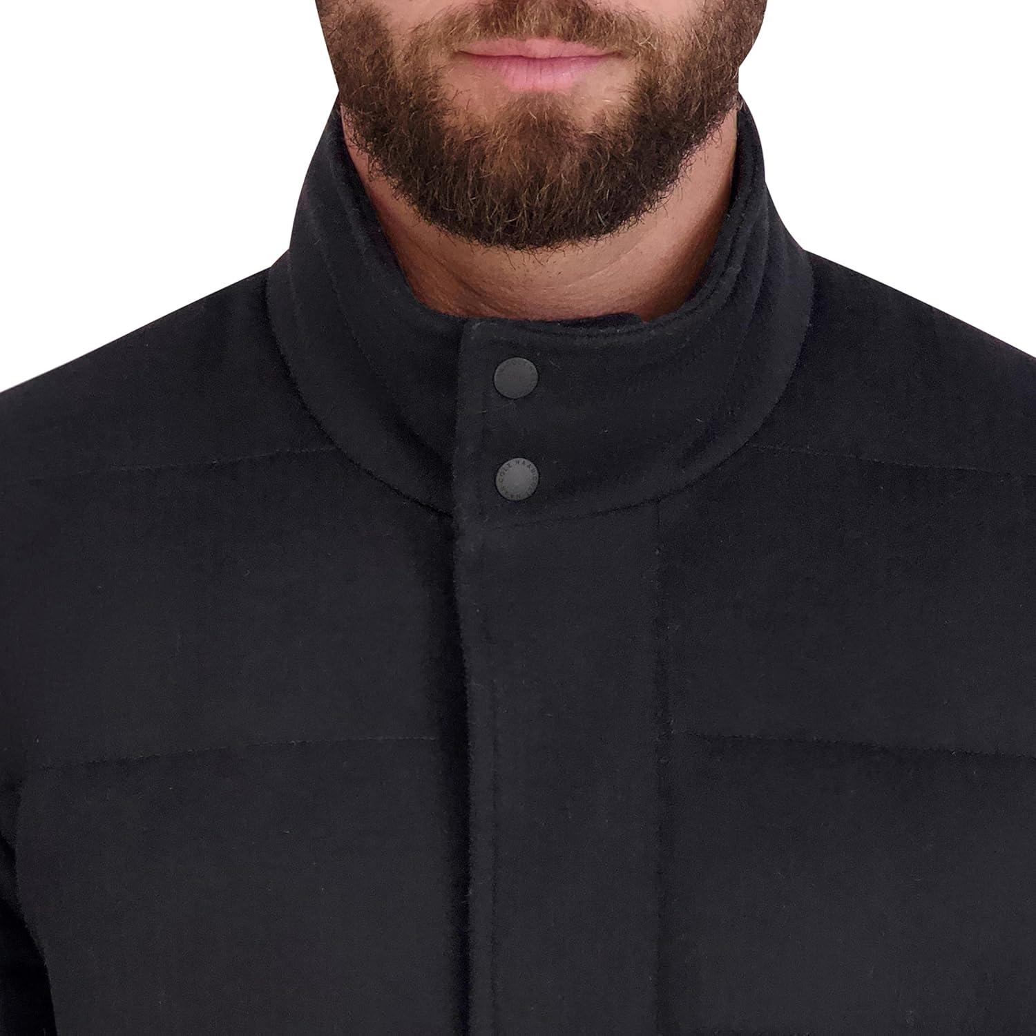 imageCole Haan mens Wool Padded CoatBlack