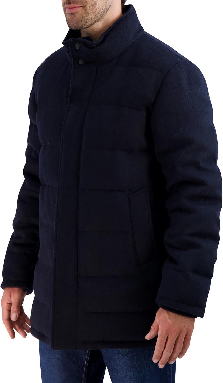 imageCole Haan mens Wool Padded CoatNavy