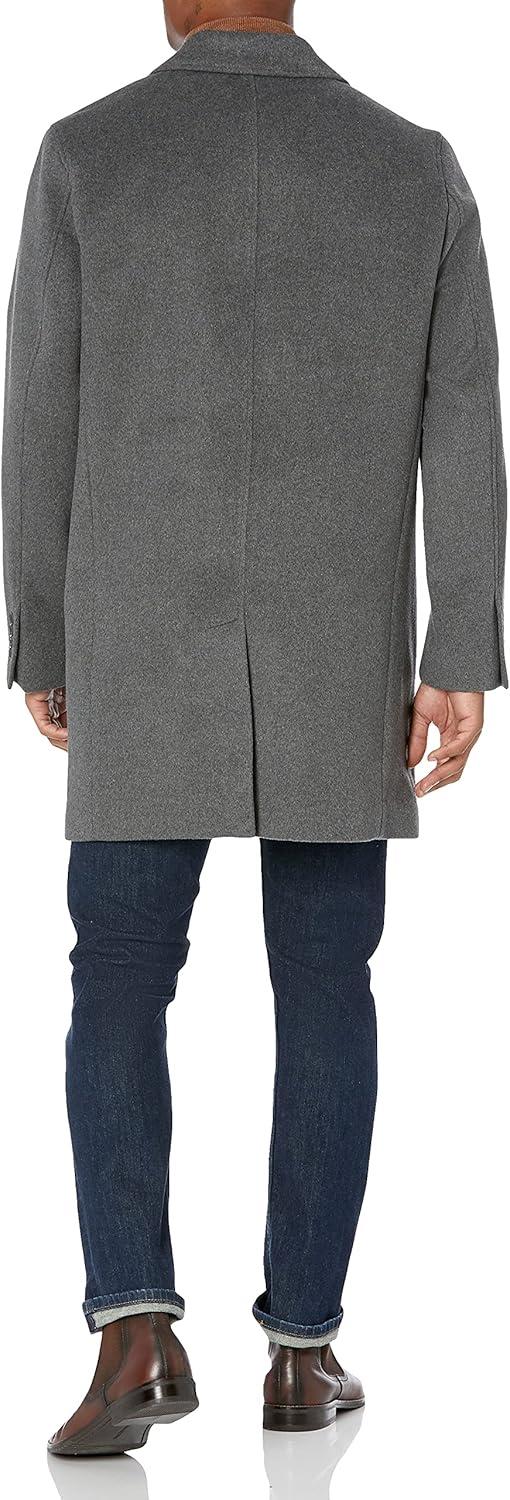 imageCole Haan mens Wool Plus Topper Button Front CoatLight Grey