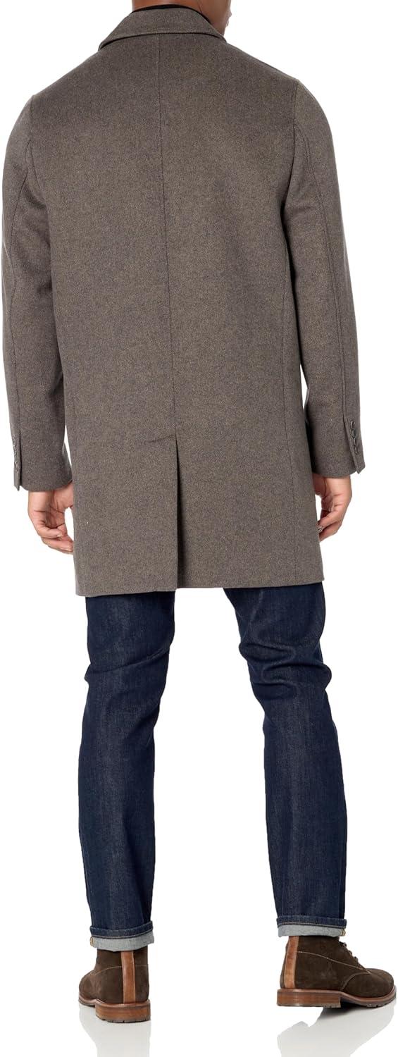 imageCole Haan mens Wool Plus Topper Button Front CoatTruffle