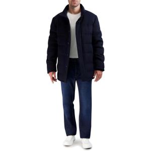 Cole Haan mens Wool Padded Coat(Navy)