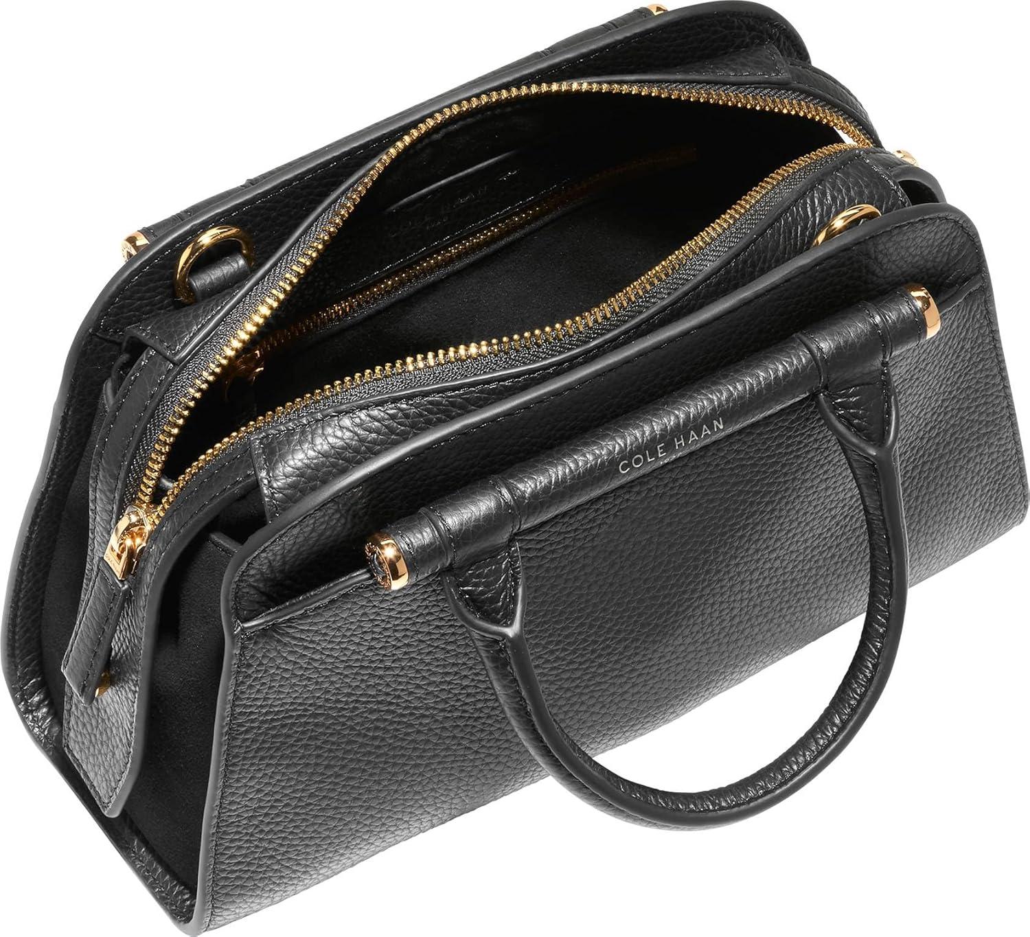 imageCole Haan womens Catherine Leather Small SatchelBlack