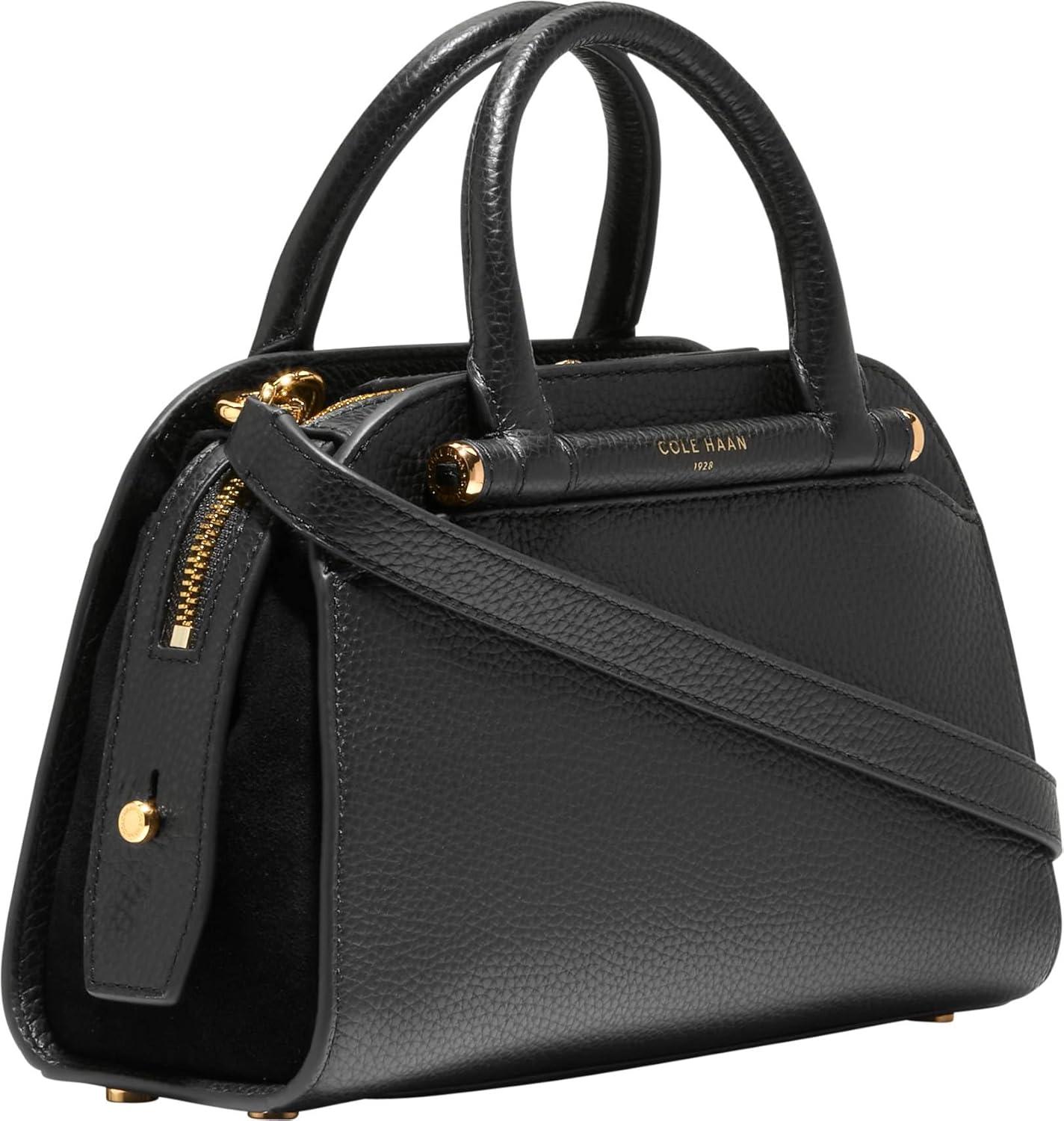 imageCole Haan womens Catherine Leather Small SatchelBlack