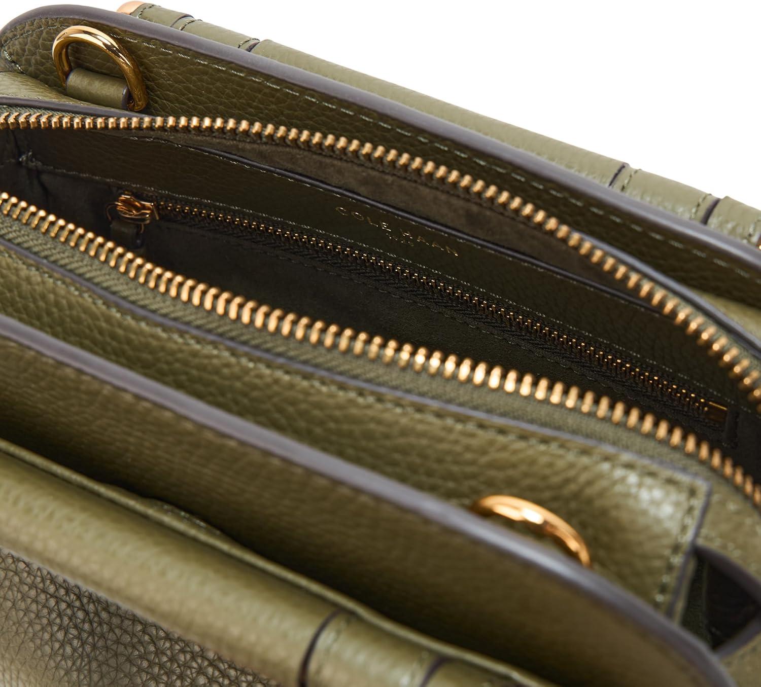 imageCole Haan womens Catherine Leather Small SatchelOlive Night