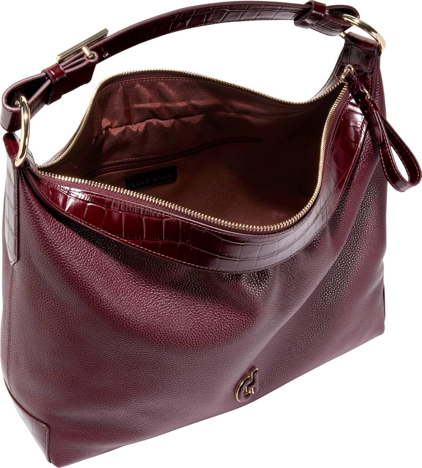 imageCole Haan womens Kamila Leather HoboBloodstone