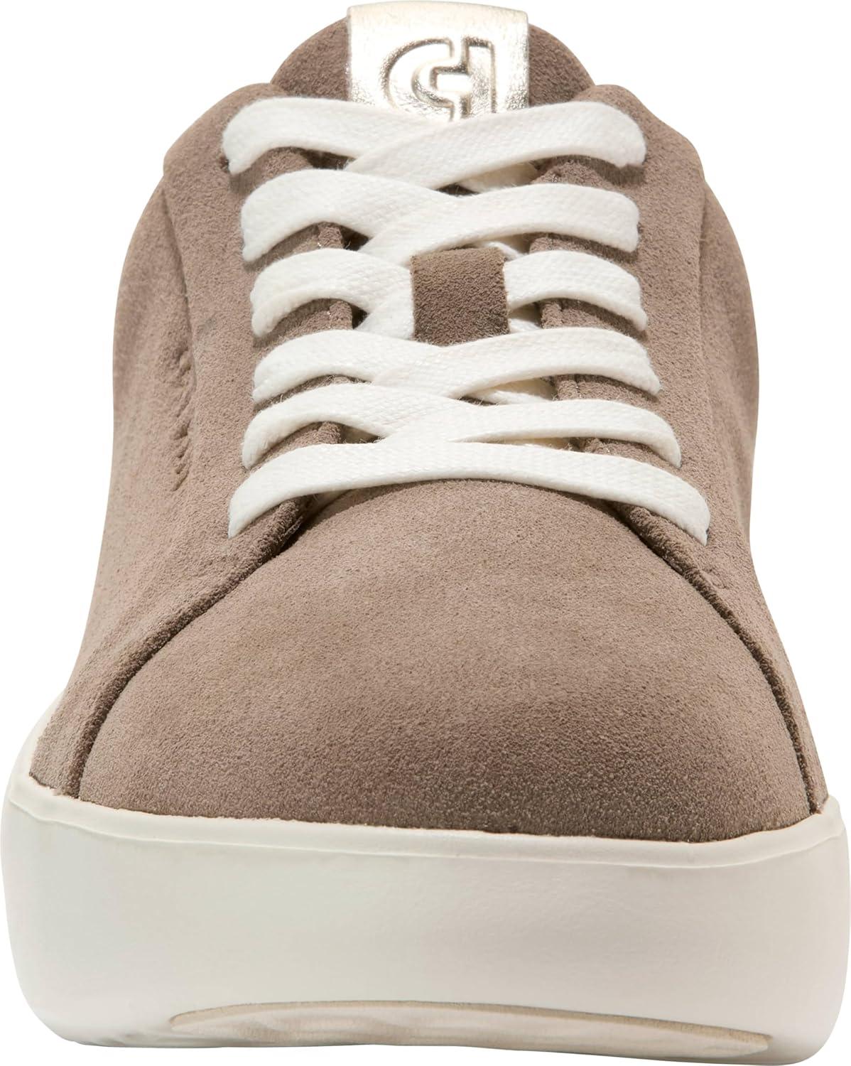 imageCole Haan Womens Grand Crosscourt Joy PlatformIrish Coffee SuedeSoft Gold Talca