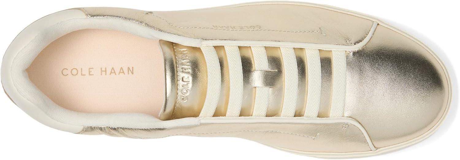 imageCole Haan Womens Grandpro Luxe SliponSoft Gold MetallicIvory