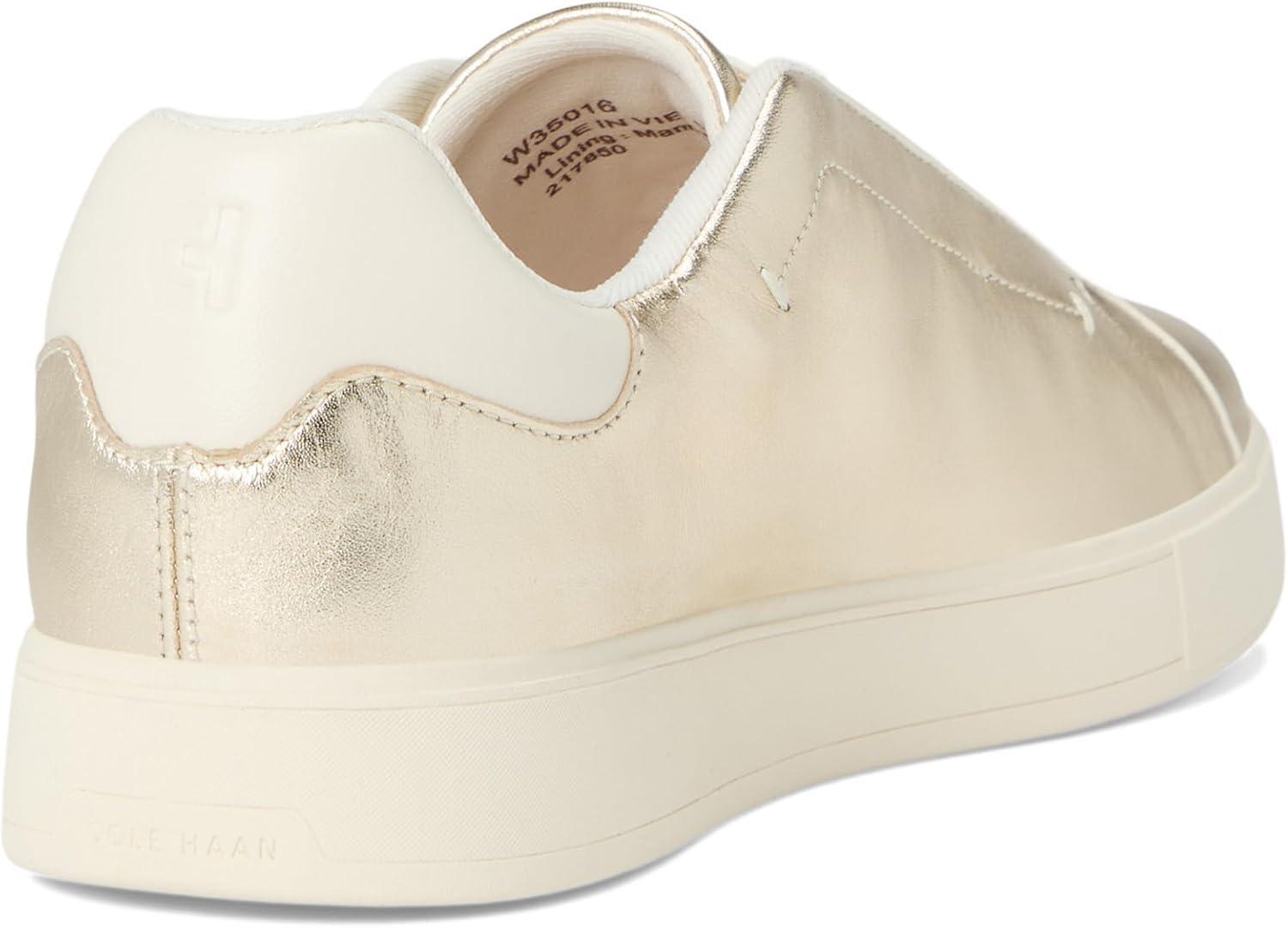 imageCole Haan Womens Grandpro Luxe SliponSoft Gold MetallicIvory