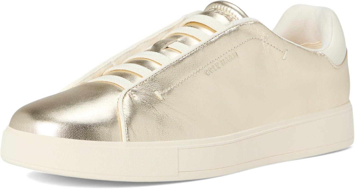 imageCole Haan Womens Grandpro Luxe SliponSoft Gold MetallicIvory