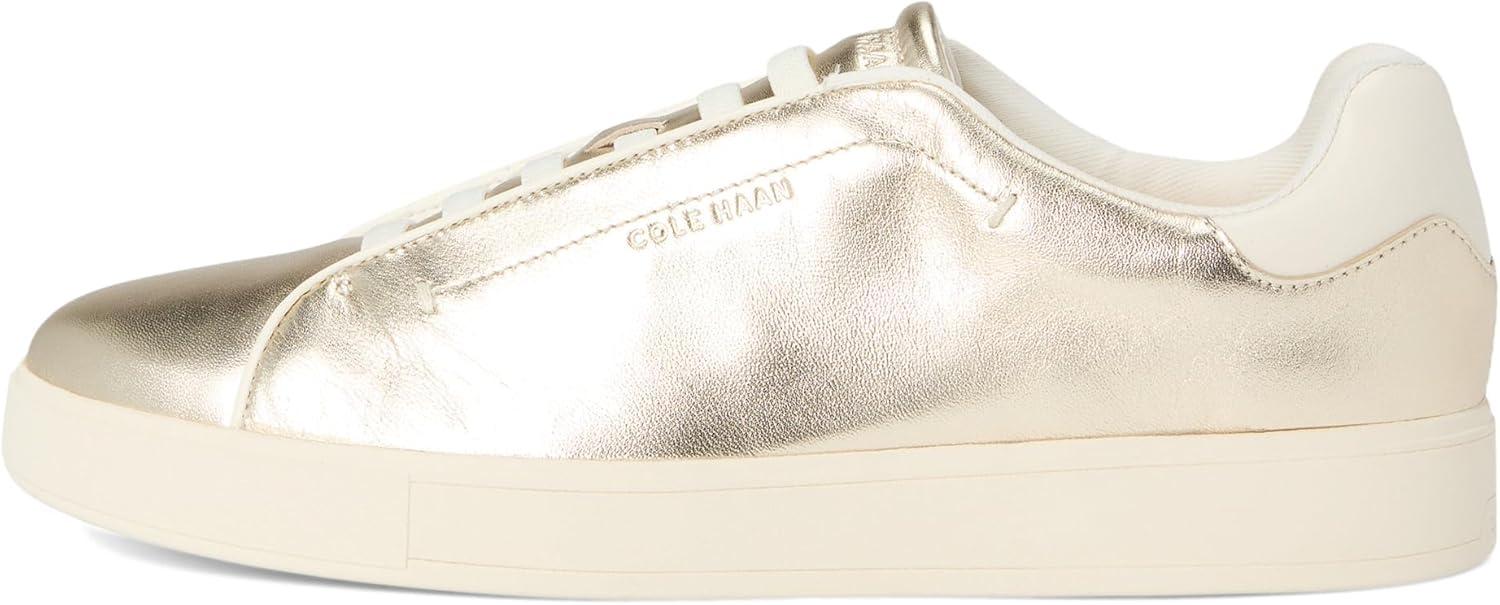 imageCole Haan Womens Grandpro Luxe SliponSoft Gold MetallicIvory