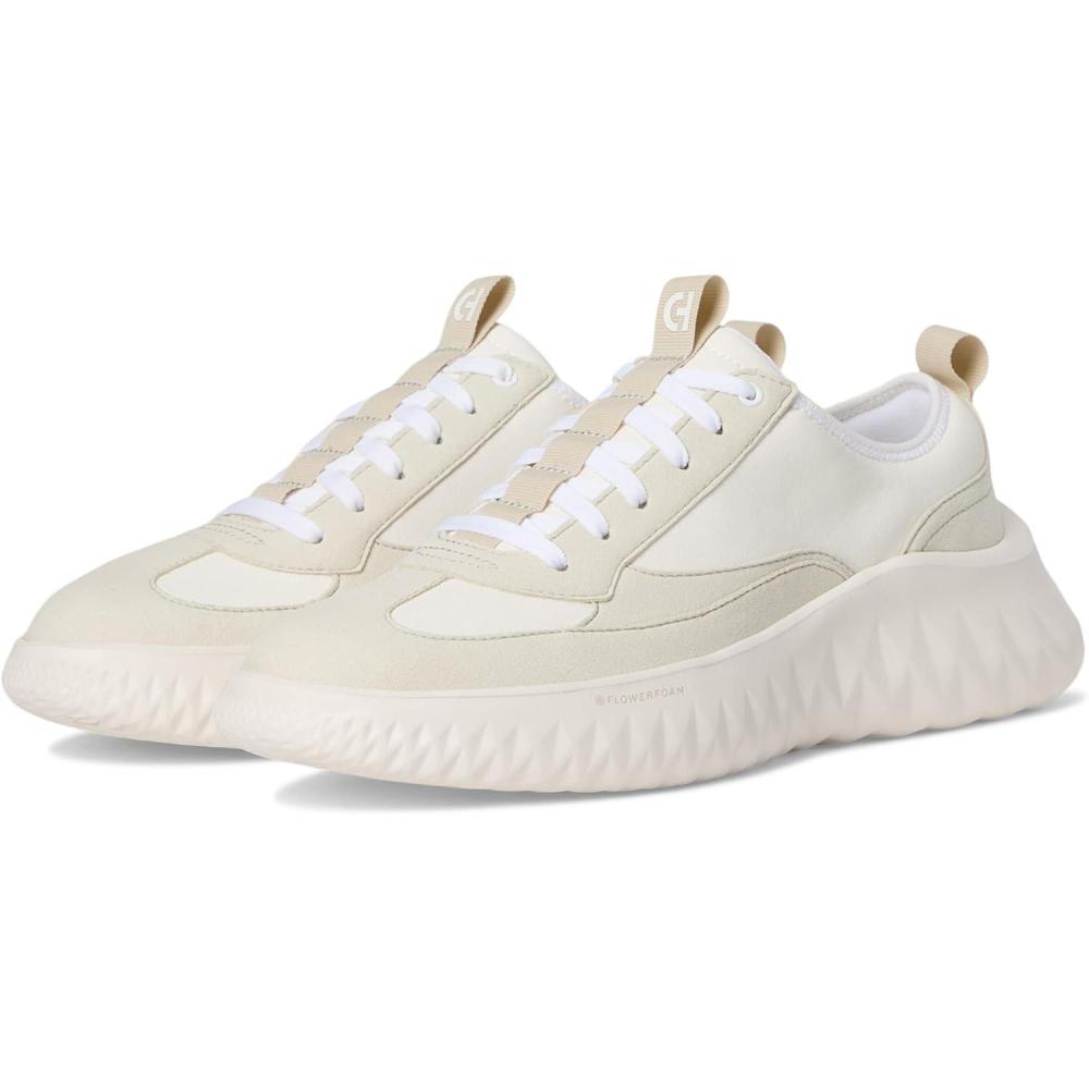 imageCole Haan Womens Generation Zerogrand 20 TToeWhiteSilver Birch SuedeGold MetallicWhite