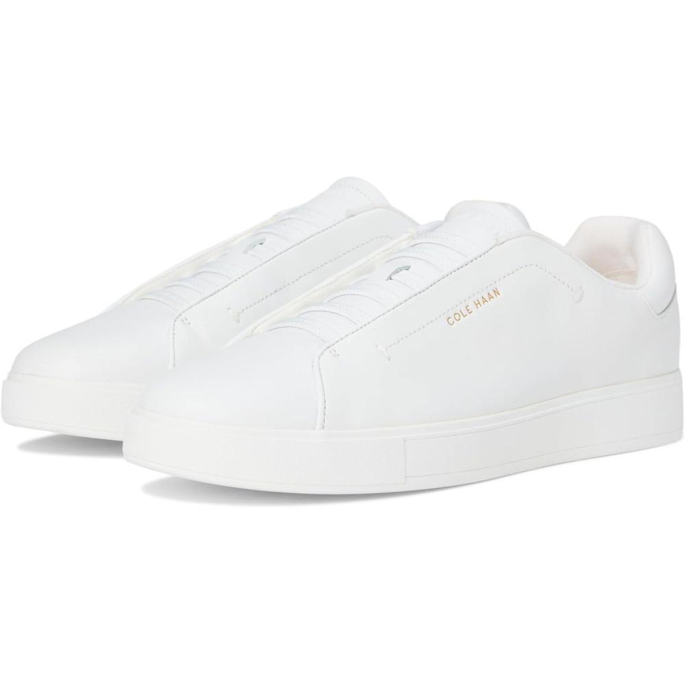 imageCole Haan Womens Grandpro Luxe SliponWhite With BroguingeWhite