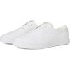 White Woven Canvas/Leather/White