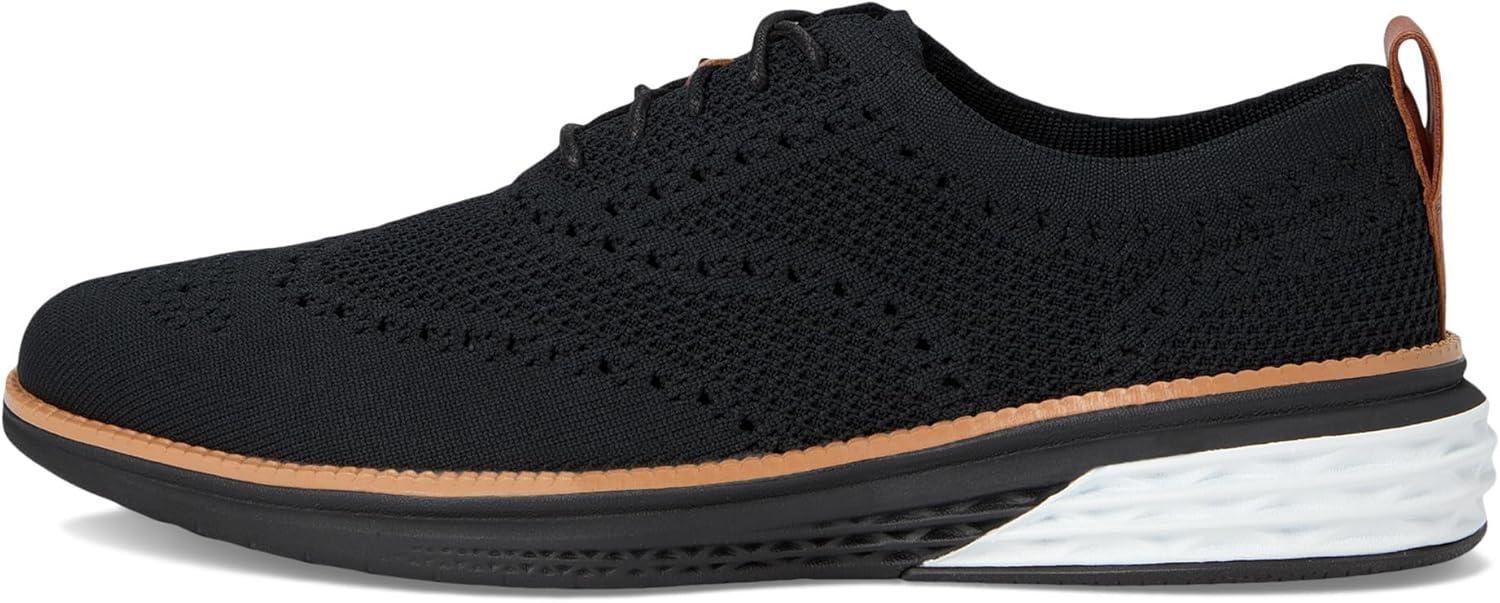 imageCole Haan Mens Grand Hurrion Stitchlite WingtipBlackCh British TanBlack