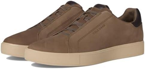 imageCole Haan Mens Grandpro Luxe Slip onMorel NubuckDark ChocolateOxford Tan