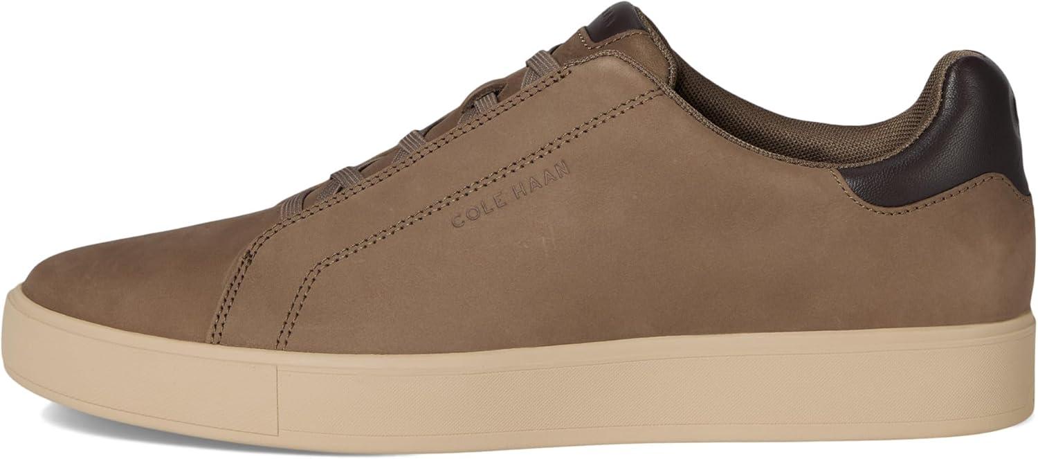 imageCole Haan Mens Grandpro Luxe Slip onMorel NubuckDark ChocolateOxford Tan