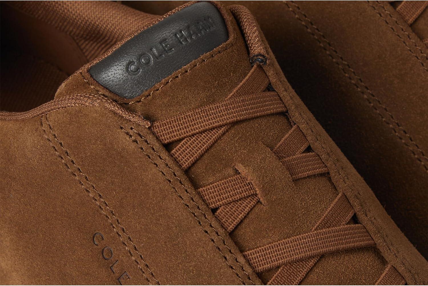 imageCole Haan Mens Grandpro Luxe Slip onSpiced Brown SuedeRavenIvory