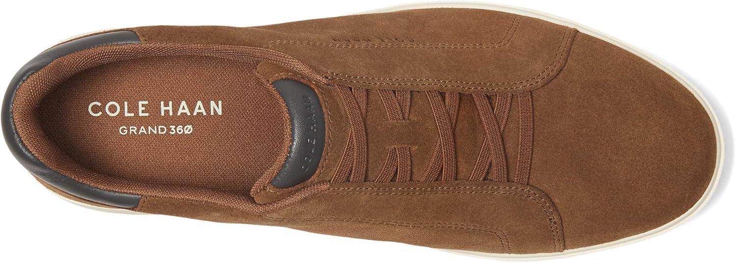 imageCole Haan Mens Grandpro Luxe Slip onSpiced Brown SuedeRavenIvory