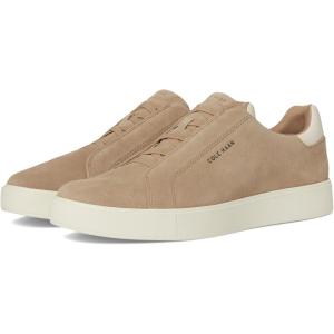 Cole Haan Mens Grandpro Luxe Slip on(Birch Beige Suede/Angora)