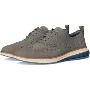 Cole Haan Mens Originalgrand Energyweave Wingtip(Ironstone Nubuck/Ivory)