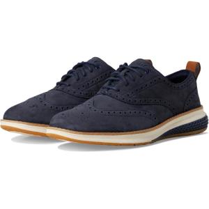Cole Haan Mens Originalgrand Energyweave Wingtip(Navy Blazer/Ivory/Dark Gum)
