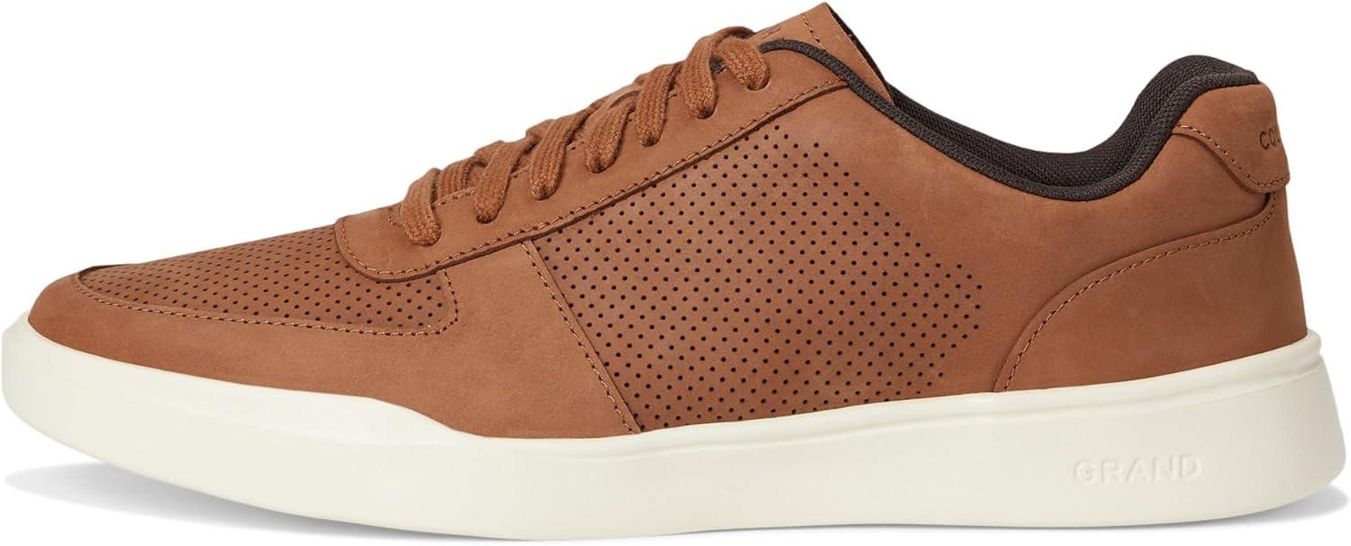 imageCole Haan Mens Grand Crosscourt Modern Perforated Court SneakerBritish Tan