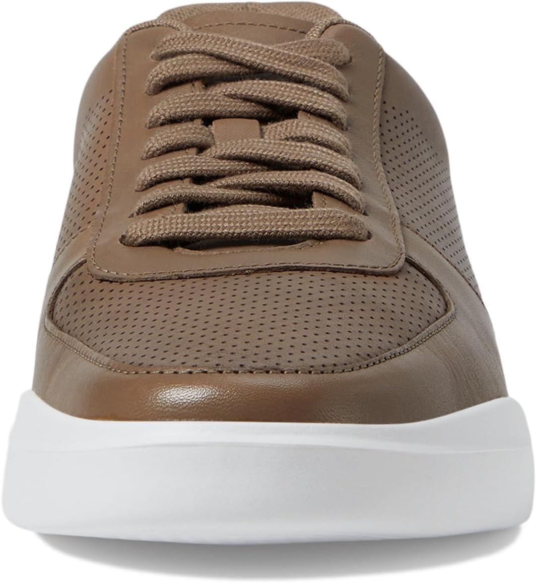 imageCole Haan Mens Grand Crosscourt Modern Perforated Court SneakerIrish CoffeeWhite