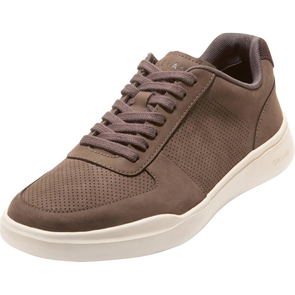 imageCole Haan Mens Grand Crosscourt Modern Perforated Court SneakerTruffle NubuckMadeira
