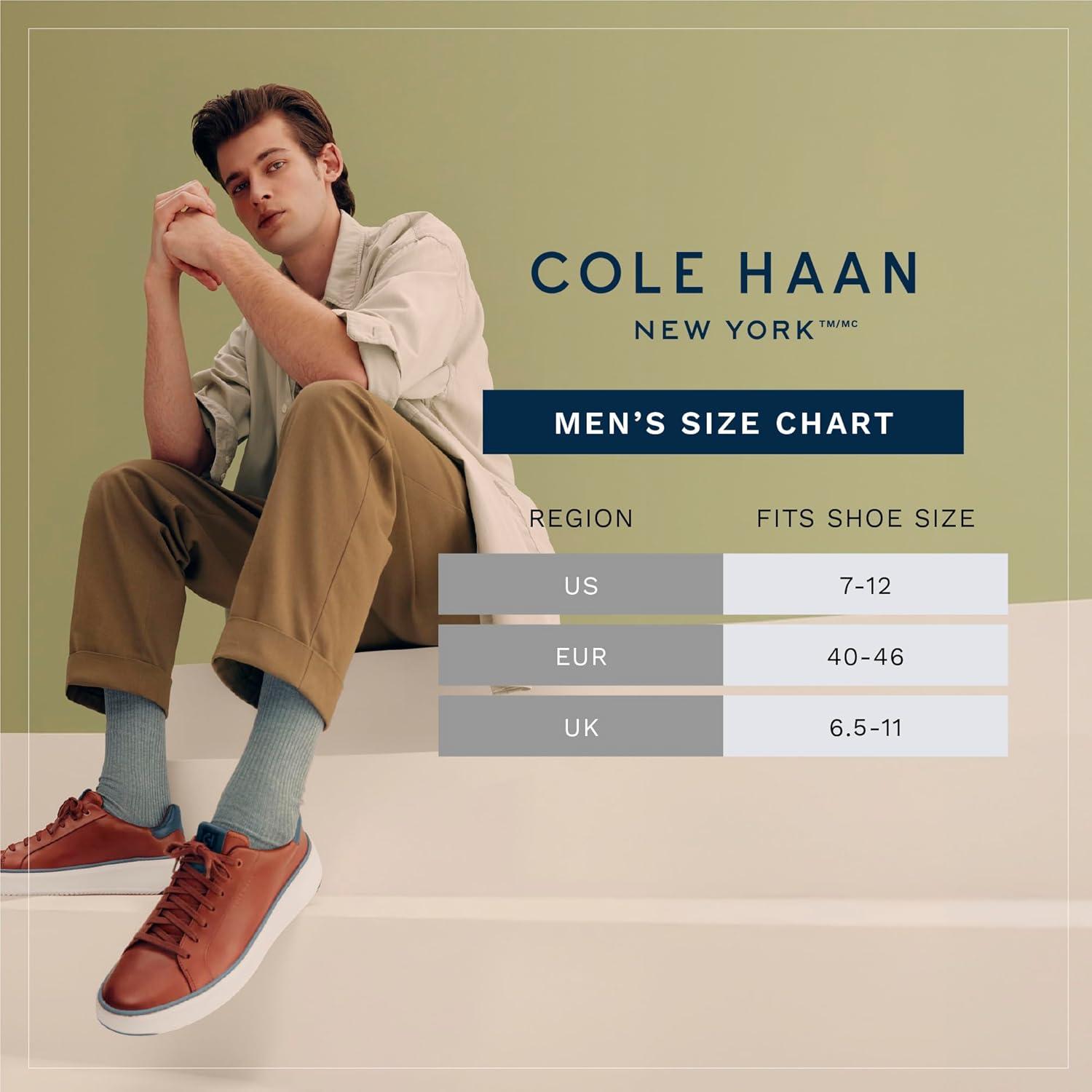 imageCole Haan Mens Performance No Show Athletic Socks 6 PairsGreyBlackWhite