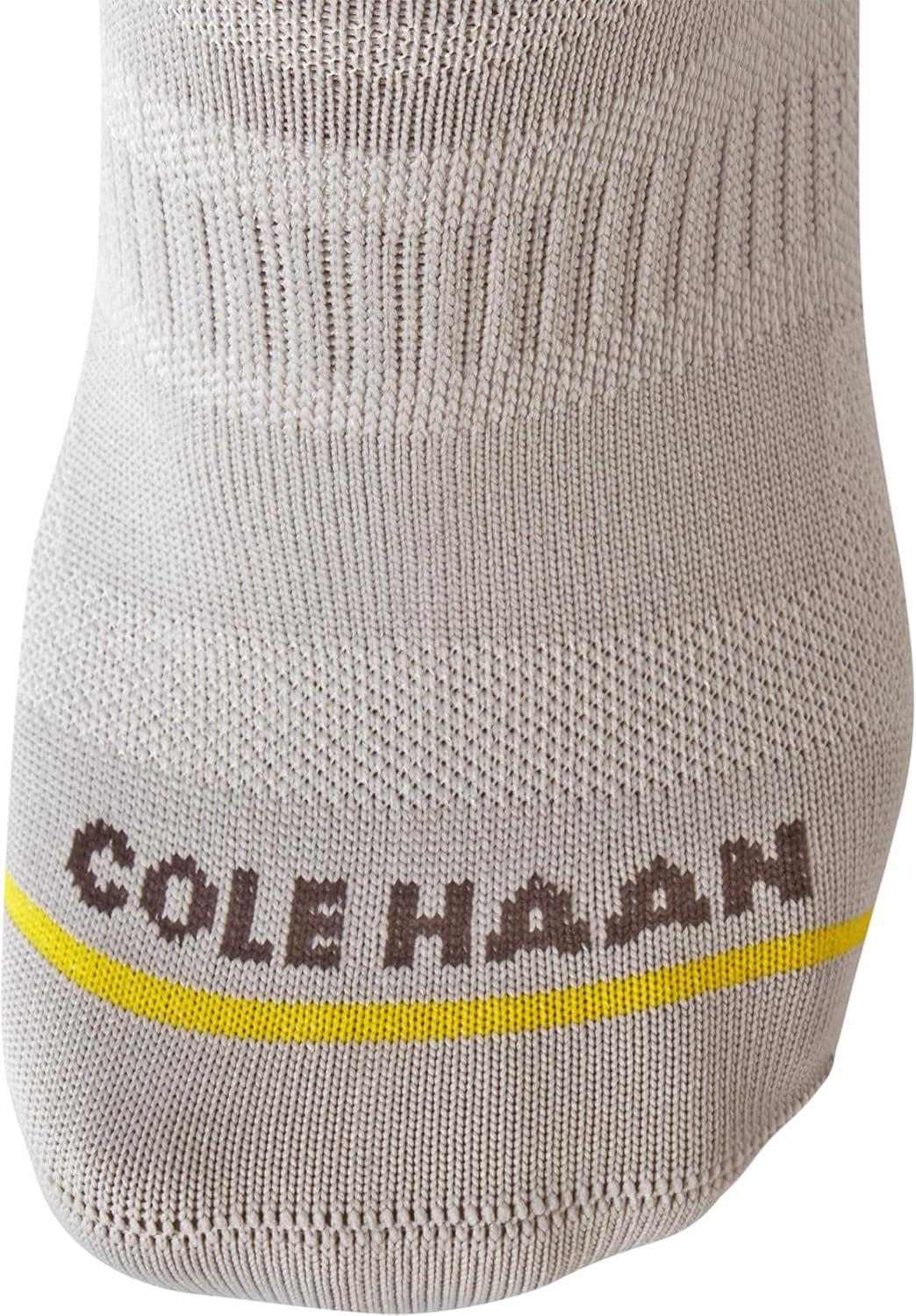 imageCole Haan Mens Performance No Show Athletic Socks 6 PairsGreyBlackWhite