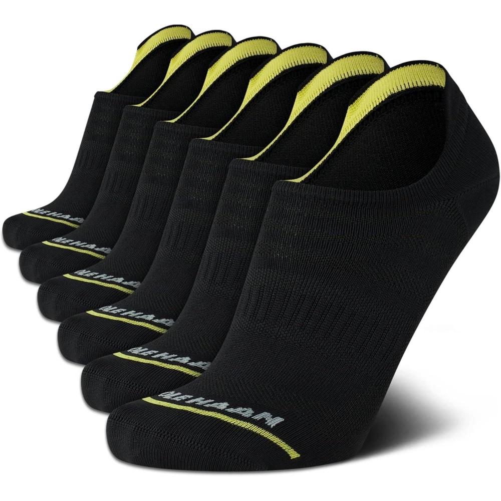 imageCole Haan Mens Performance No Show Athletic Socks 6 PairsBlack