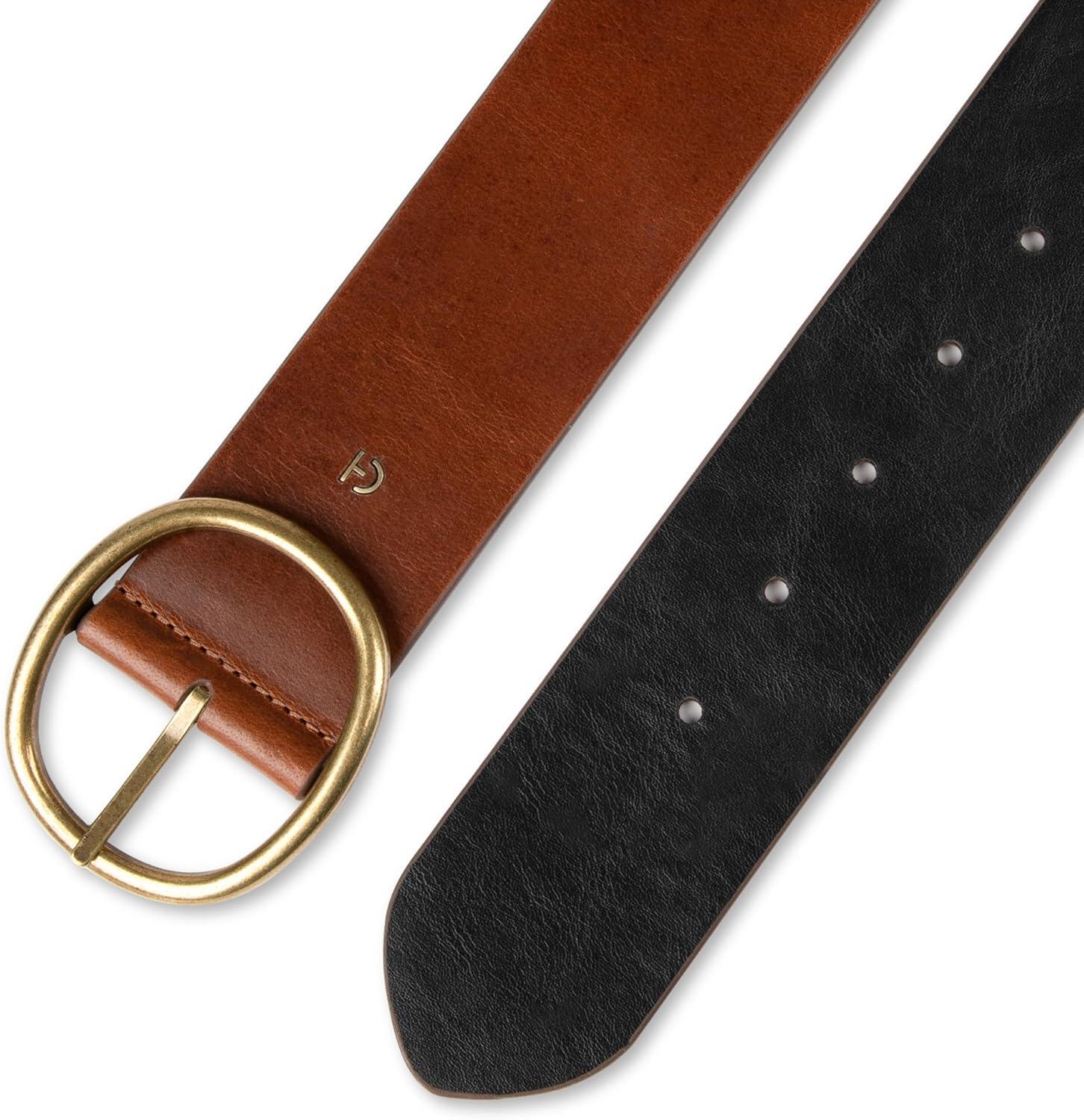 imageCole Haan womens Reversible Circle Flipbuckle 2quot Wide Width Belt for Dresses Blazers SkirtsTanBlack