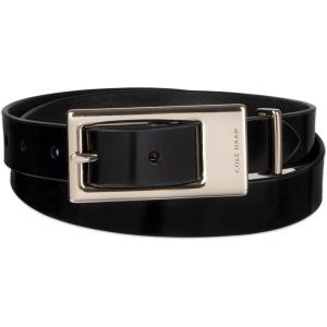 Cole Haan womens Elongated Buckle Slim 1″ Dress Belt for Jeans, Trousers and Dresses(Black)