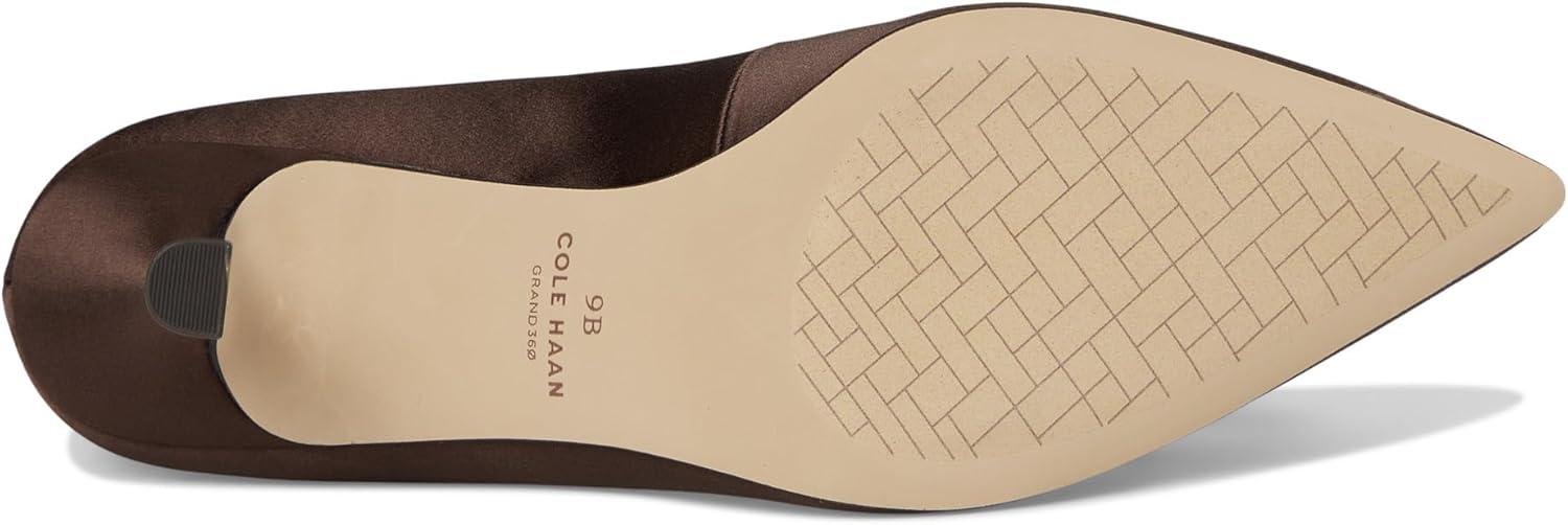 imageCole Haan Womens 75mm High Heel FloretteCh Dk Chocolate Satin