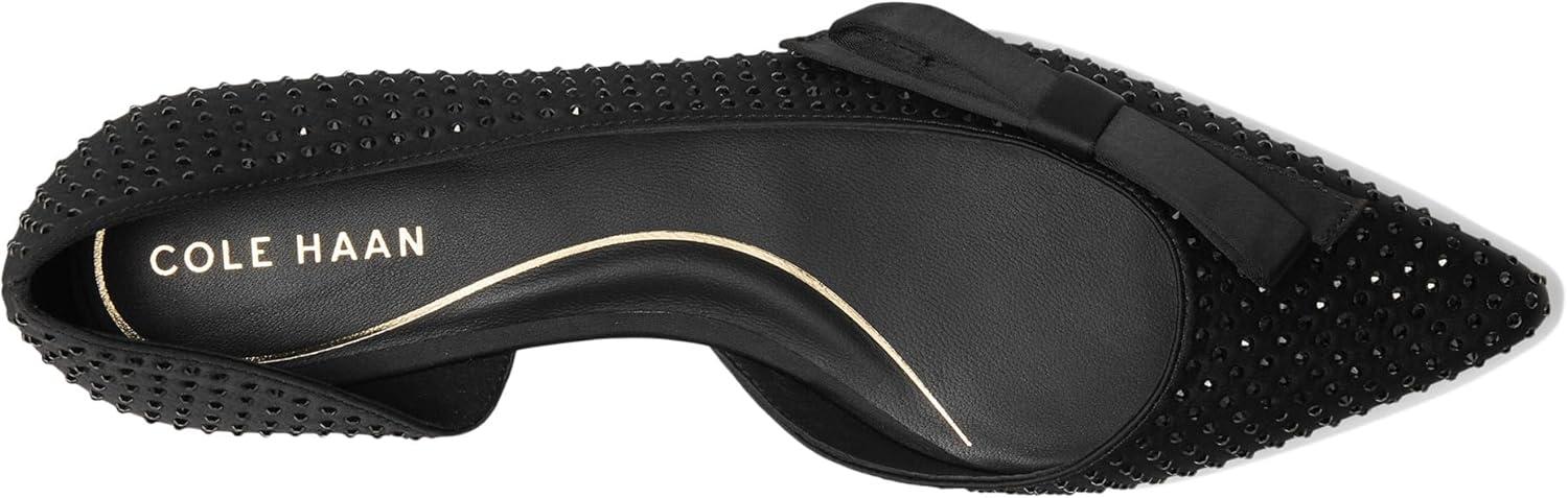 imageCole Haan Womens Noella Bow SkimmerBlack Satin