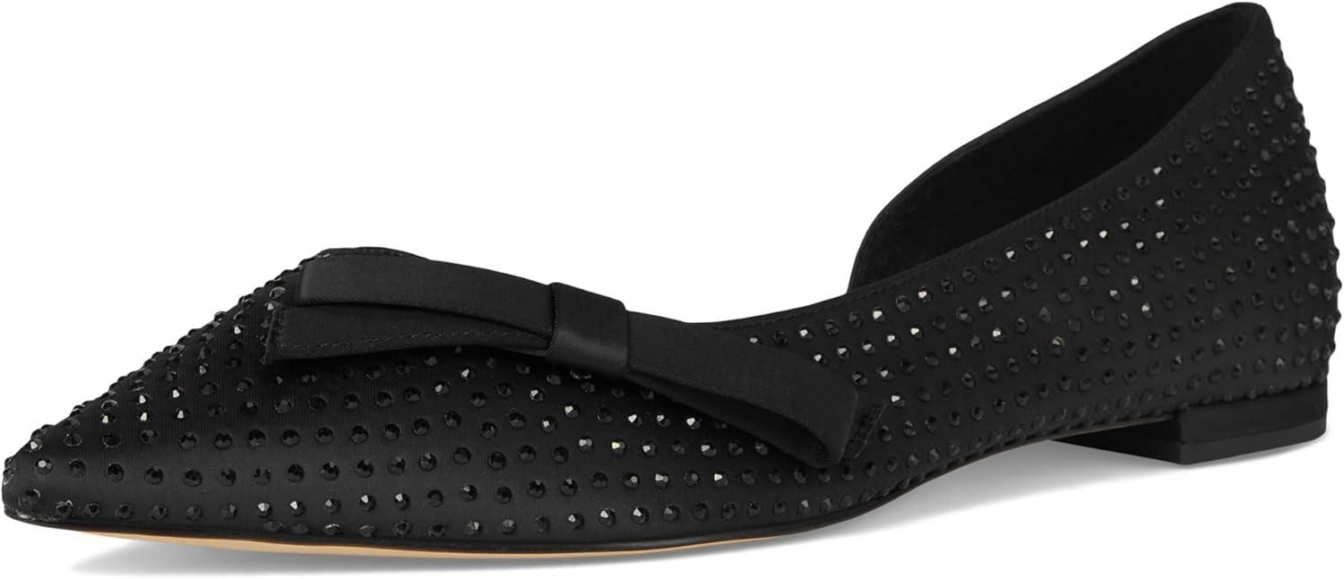 imageCole Haan Womens Noella Bow SkimmerBlack Satin
