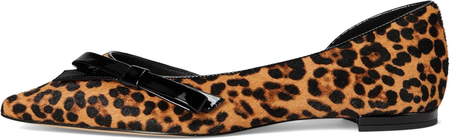 imageCole Haan Womens Noella Bow SkimmerLeopard Print Haircalf