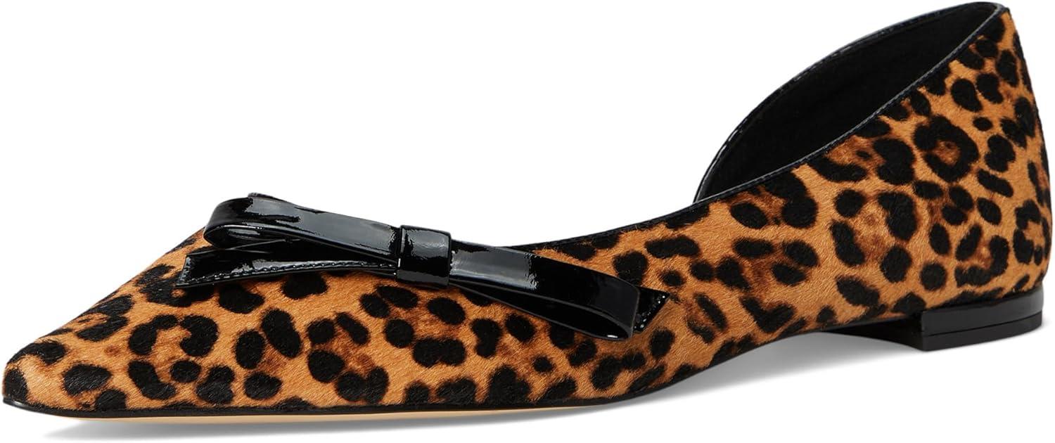 imageCole Haan Womens Noella Bow SkimmerLeopard Print Haircalf