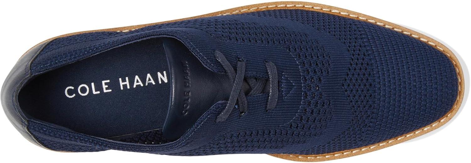 imageCole Haan Womens Original Grand Platform Stitchlite OxfordNavy Blazer KnitIvory