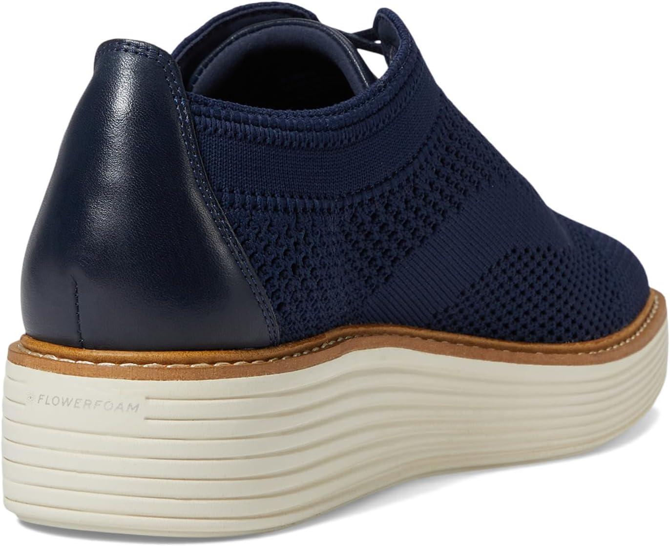 imageCole Haan Womens Original Grand Platform Stitchlite OxfordNavy Blazer KnitIvory