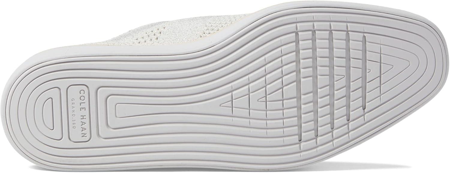 imageCole Haan Womens Original Grand Platform Stitchlite OxfordOptic WhiteSilver Knit