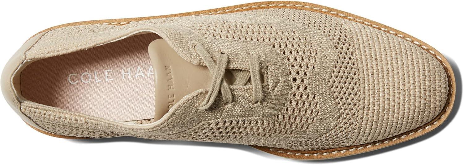 imageCole Haan Womens Original Grand Platform Stitchlite OxfordRye KnitIvory Stitchlite