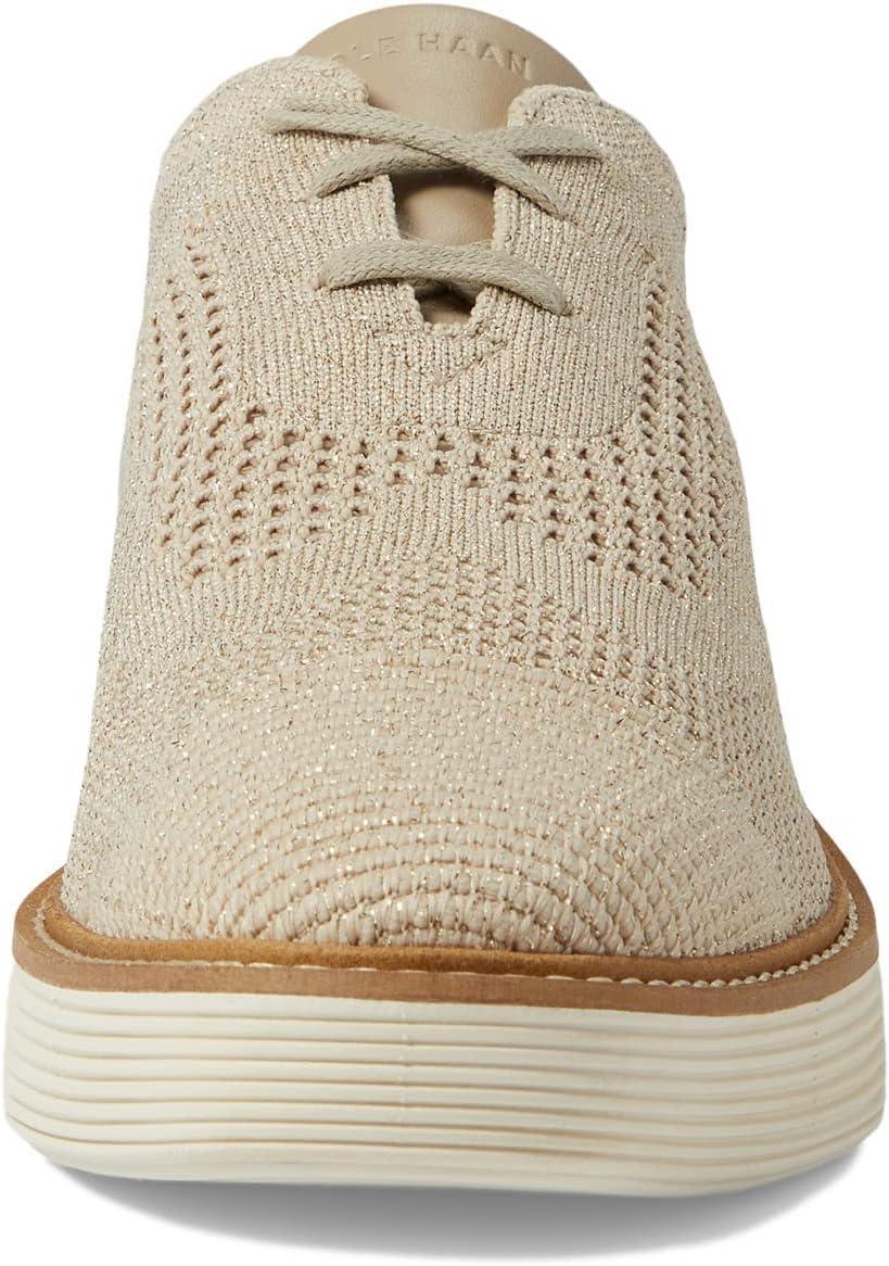 imageCole Haan Womens Original Grand Platform Stitchlite OxfordRye KnitIvory Stitchlite