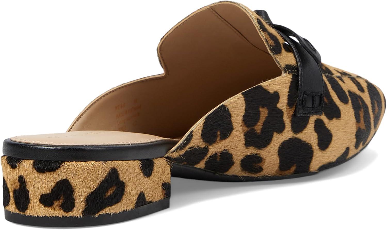 imageCole Haan Womens Piper Bow MuleLeopard Hair Calf Print