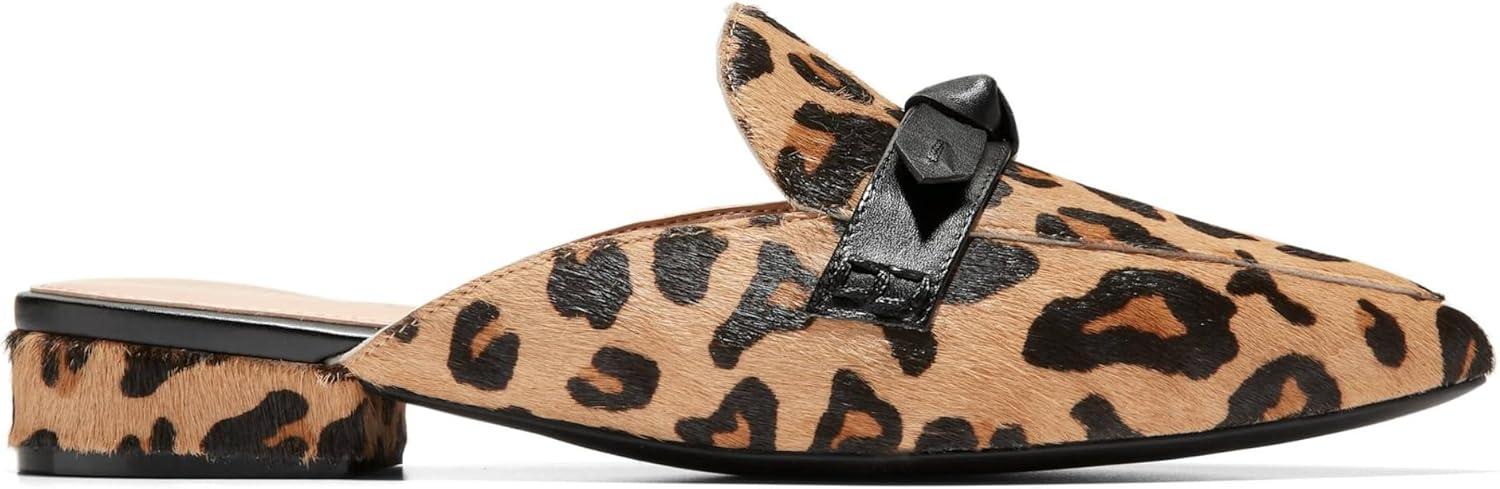 imageCole Haan Womens Piper Bow MuleLeopard Hair Calf Print